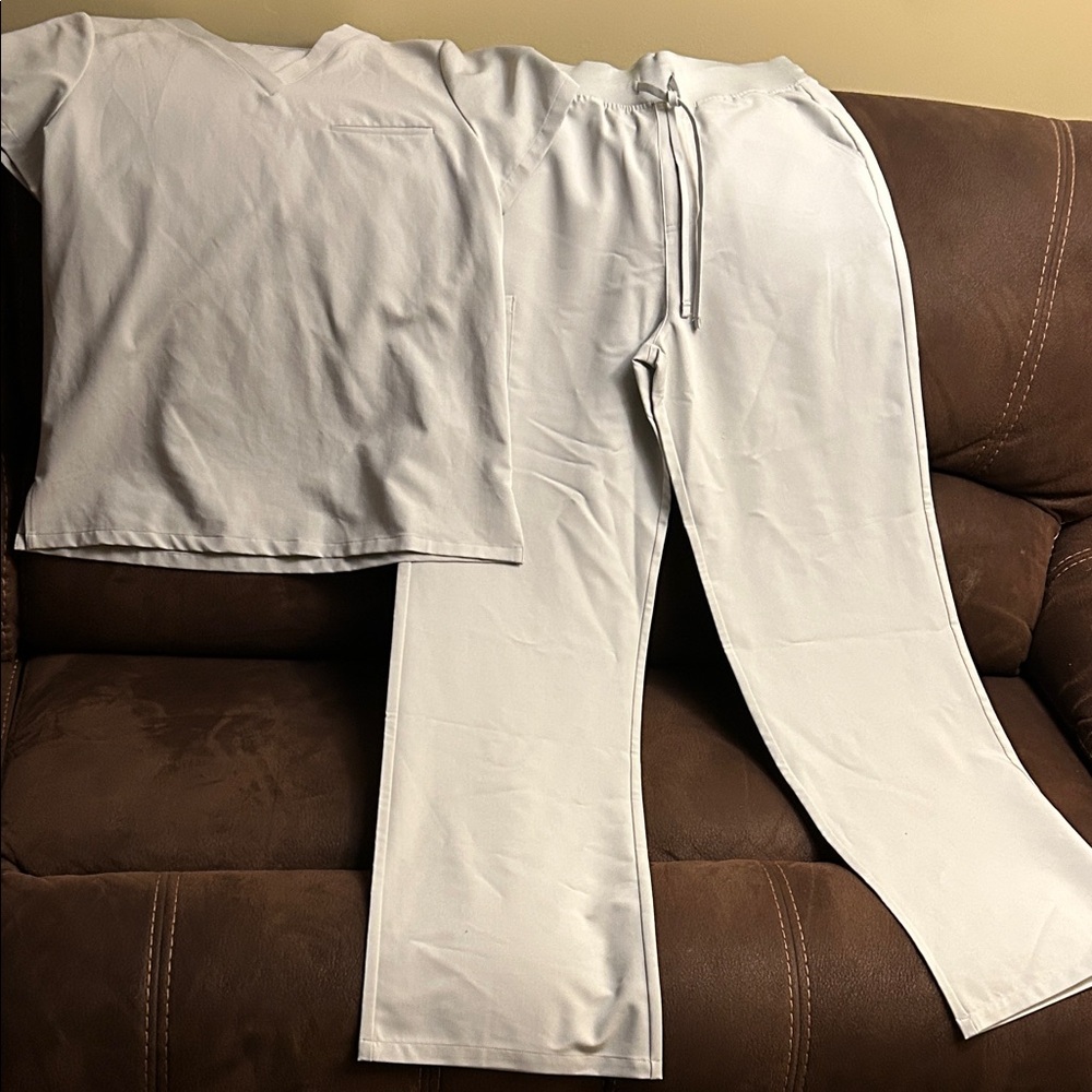 Women's gray wide leg